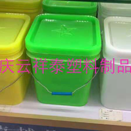 20公斤化肥塑料桶，多種顏色可供廠家挑選20升方形塑料桶